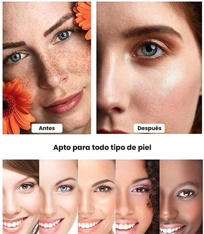 Base líquida hidratante SPF15, alta cobertura, resistente al agua, larga duración, acabado mate y que se adapta a tu tono de piel