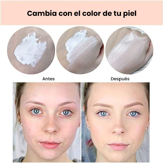 Base líquida hidratante SPF15, alta cobertura, resistente al agua, larga duración, acabado mate y que se adapta a tu tono de piel
