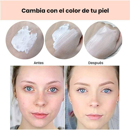 Base líquida hidratante SPF15, alta cobertura, resistente al agua, larga duración, acabado mate y que se adapta a tu tono de piel